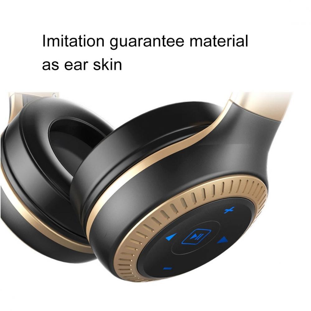 ZEALOT Bluetooth Hörlurar med mikrofon och 3.5mm ljudkabel