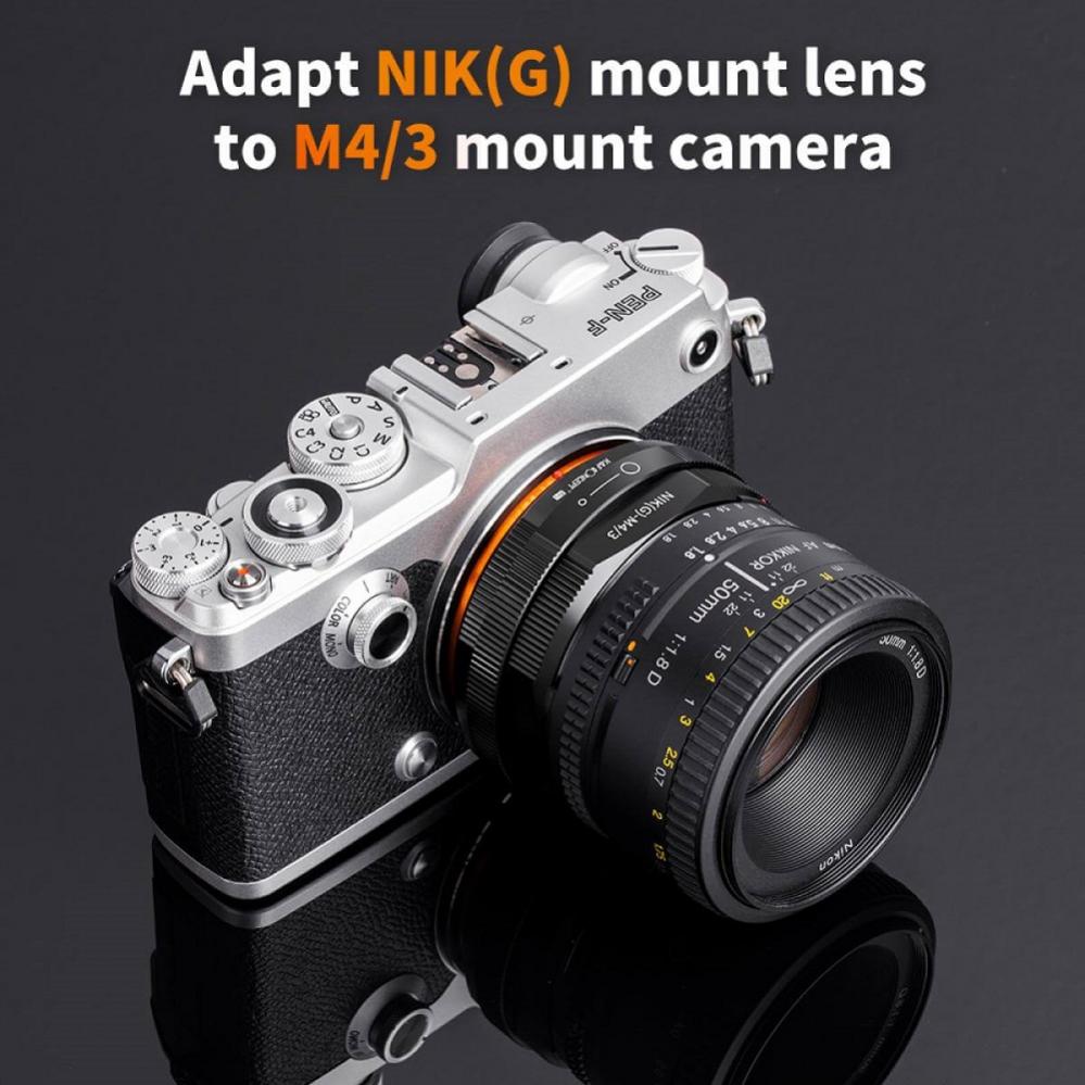  K&F Concept Objektivadapter Pro till Nikon G objektiv fr Micro 4/3 kamerahus