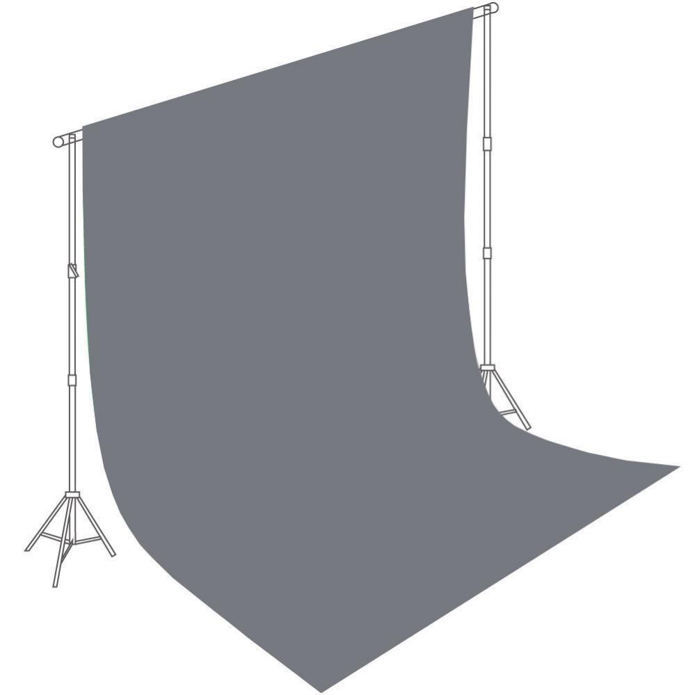 Grå bomullsbakgrund för fotografering 3x5m