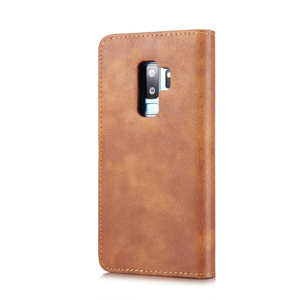  Plånboksfodral med magnetskal för Galaxy S9 Plus Brun - DG.MING