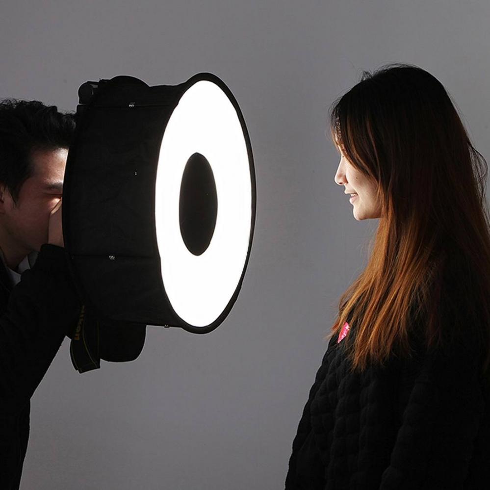 Puluz Rund makro- porträtt-softbox 45cm för Speedlight