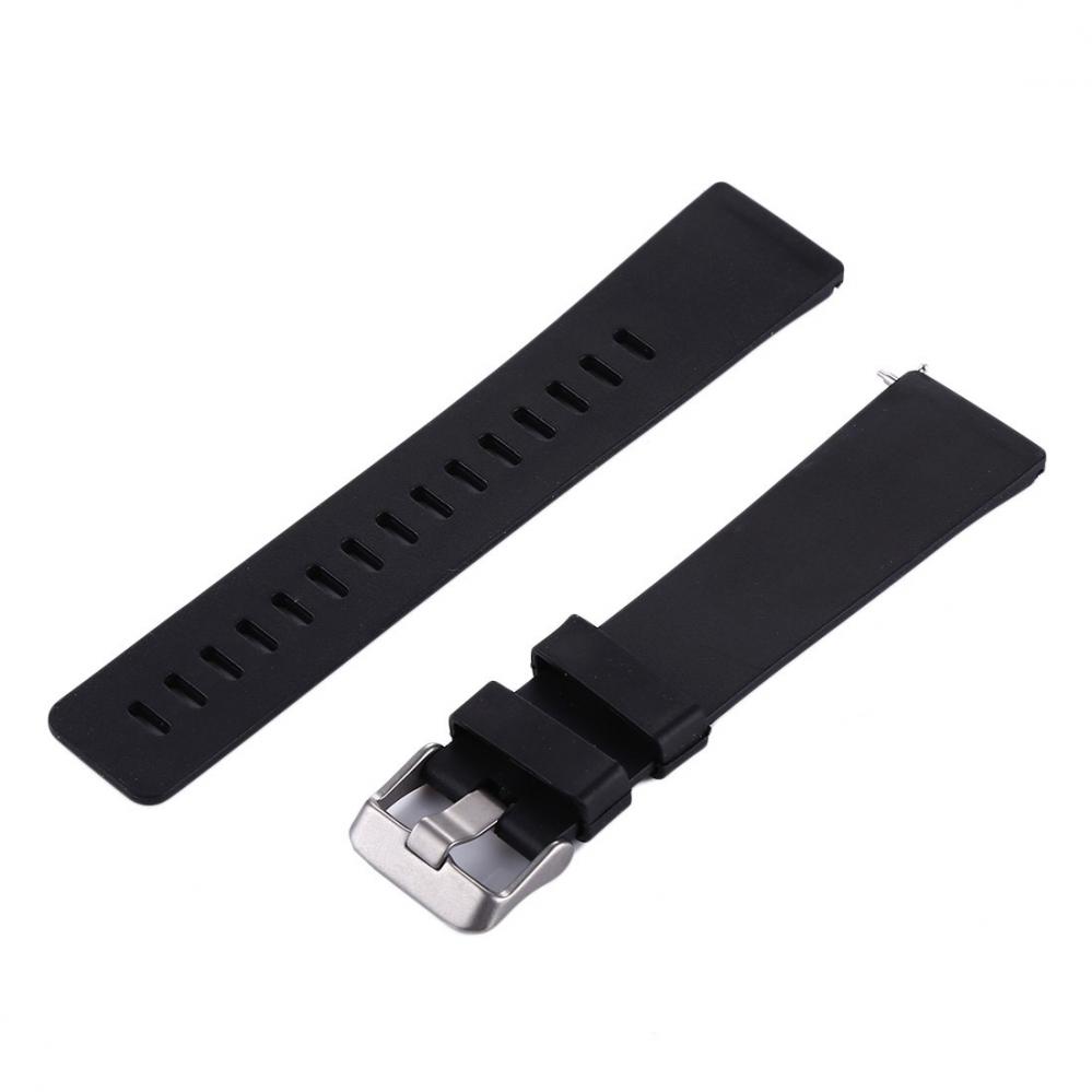  Silikonarmband Svart fr Fitbit Versa/ Versa 2 145-205mm