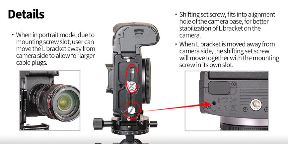 Sunwayfoto L-Bracket för Canon EOS R