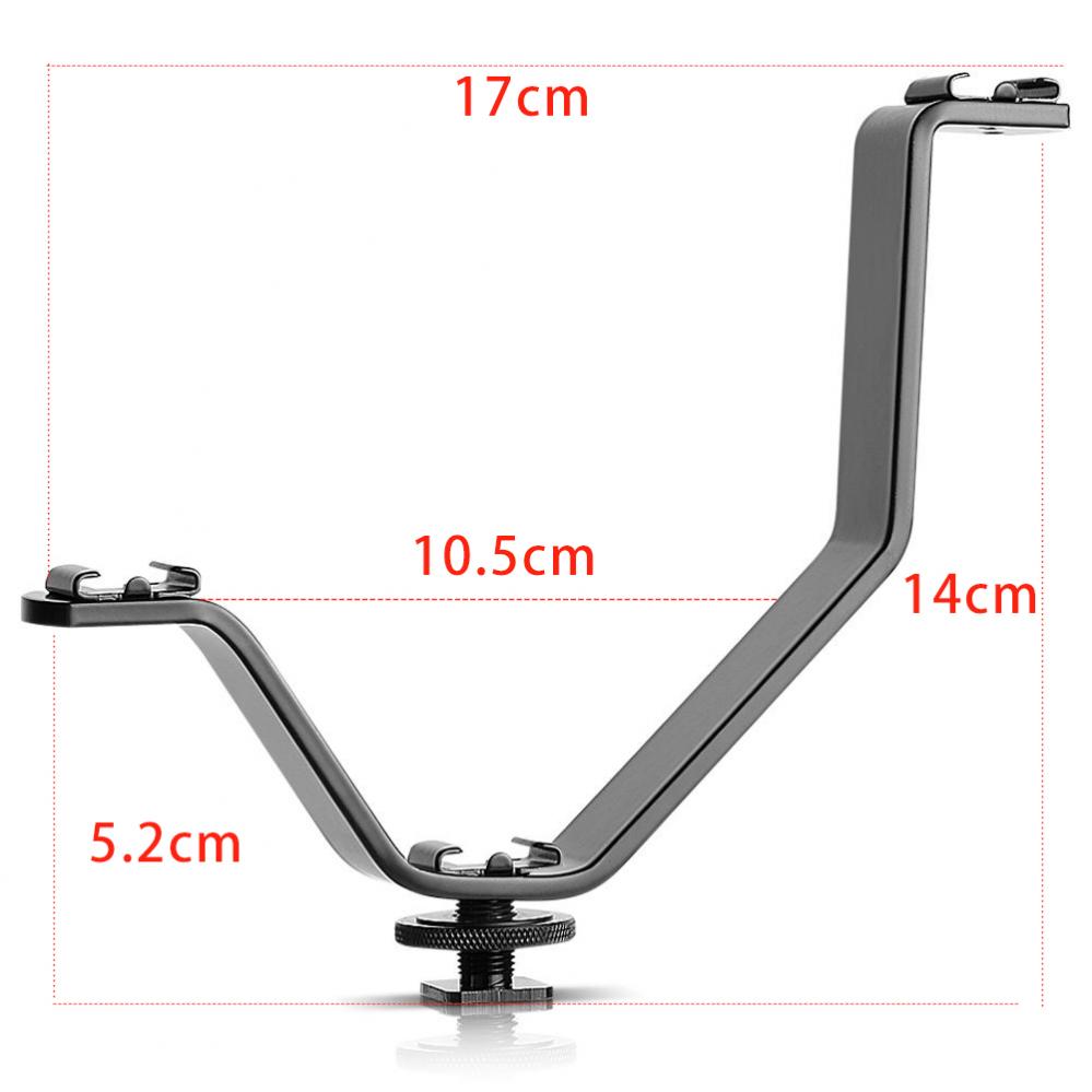 V-Bracket med trippel tillbehörssko 17cm