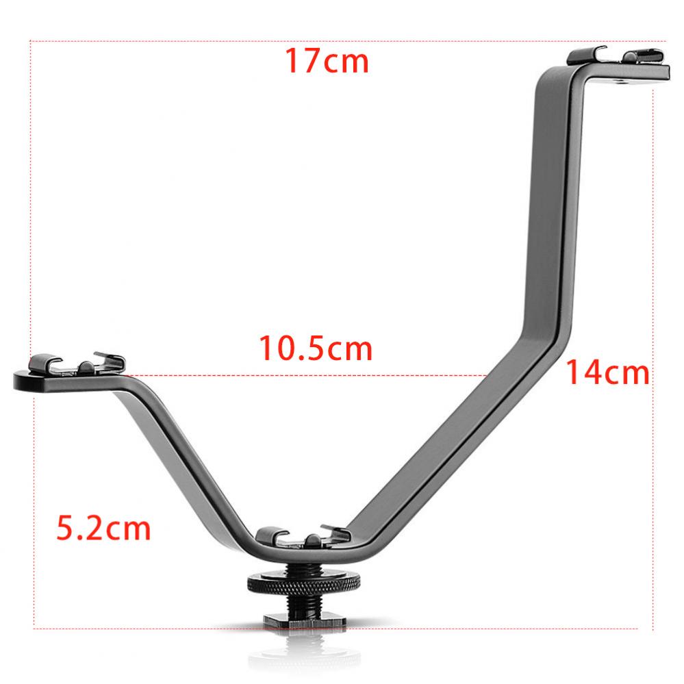  V-Bracket med trippel tillbehrssko 17cm