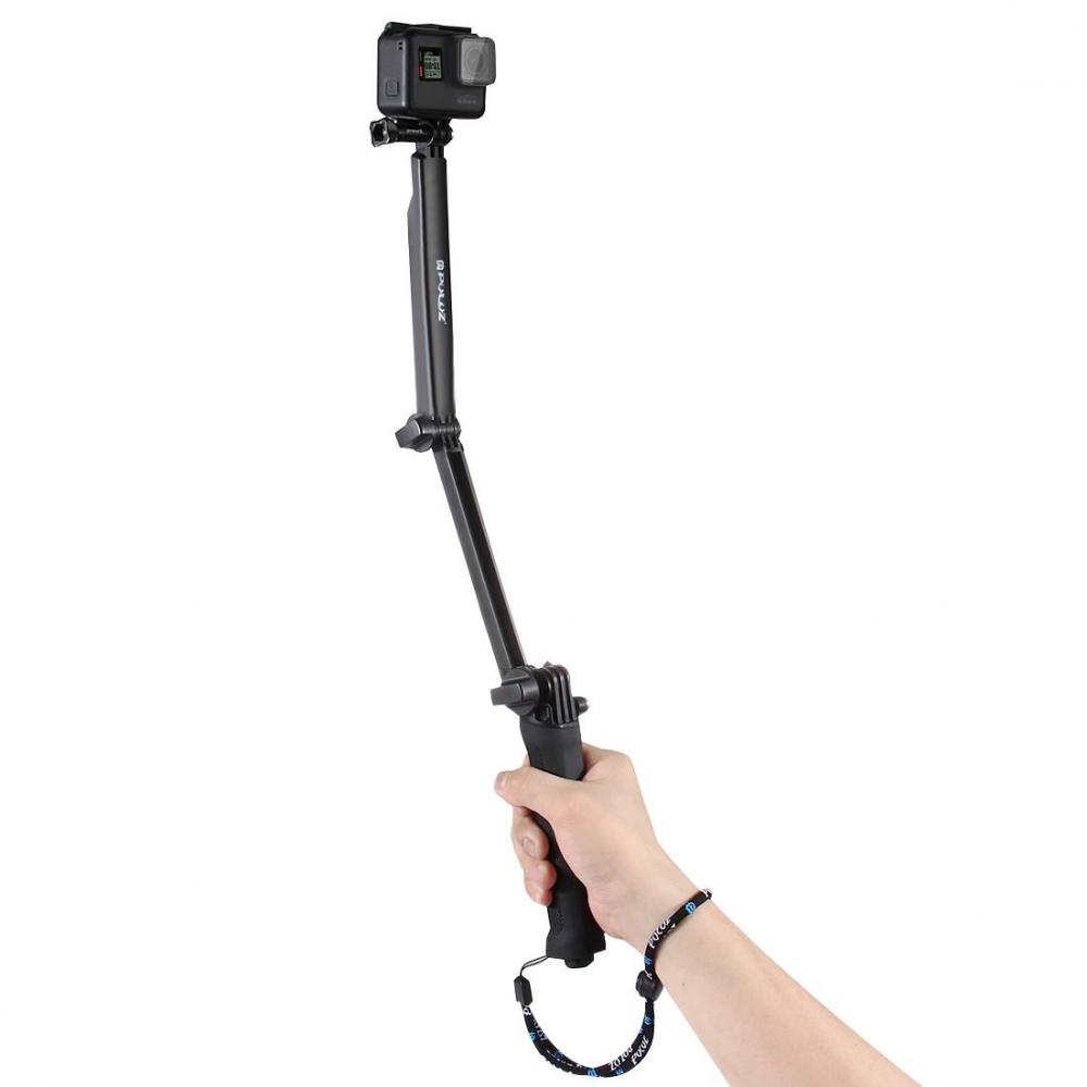  Puluz Multifunktionell Selfiepinne för GoPro Hero9 Black /8 /7 /6 /5 /4 /3+ /3