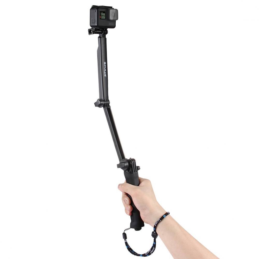 Puluz Multifunktionell Selfiepinne för GoPro Hero9 Black /8 /7 /6 /5 /4 /3+ /3