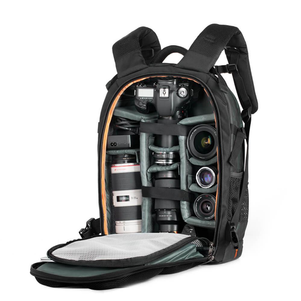  K&F Concept Kameraryggsck med stor kamerafrvaring IPX4