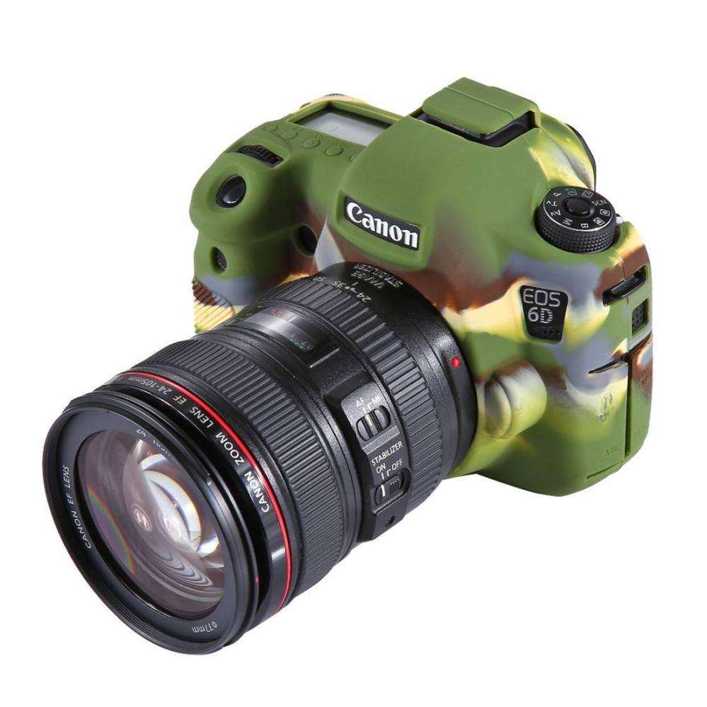  Puluz Silikonfodral fr Canon EOS 6D Kamouflage
