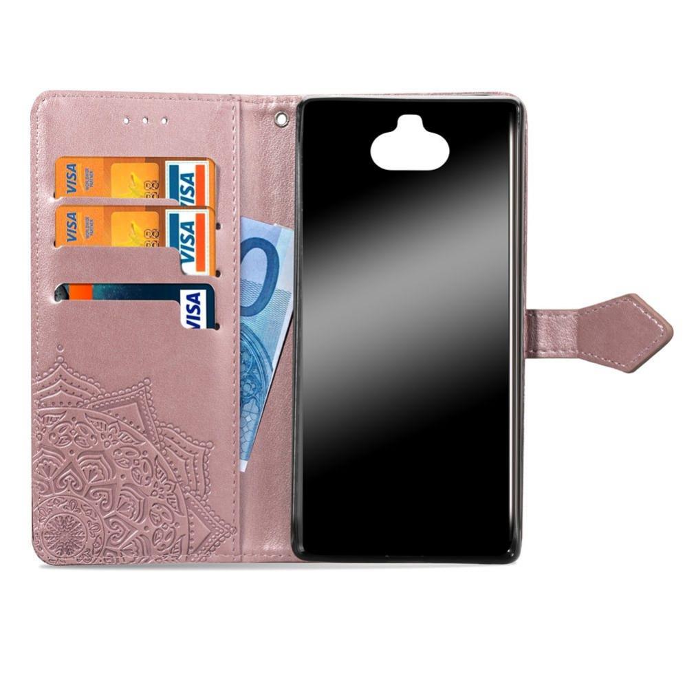 Plånboksfodral för Sony Xperia 10 - Mandala Roséguld
