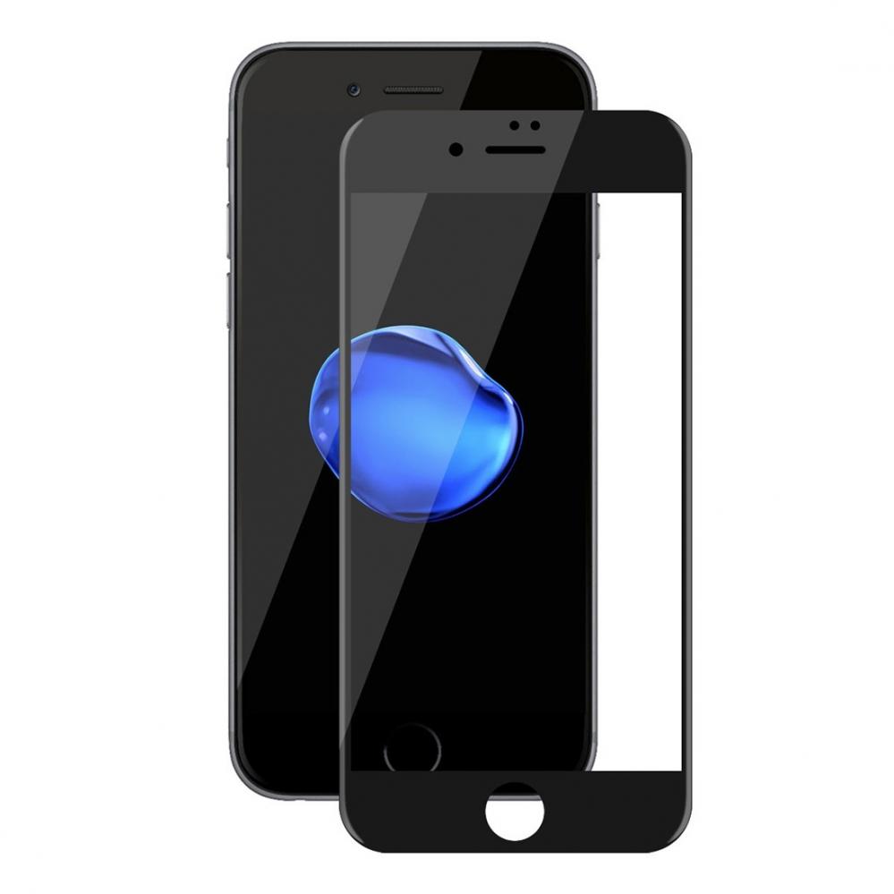  Skärmskydd med Svart ram för iPhone 7/8 av härdat glas