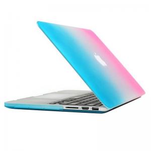  Skal för Macbook Pro Retina Matt frostat blå & rosa 15.4-tum