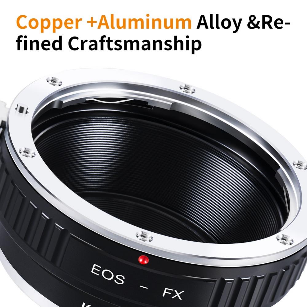 K&F Concept Objektivadapter till Canon EF/EF-S objektiv för Fujifilm X kamerahus