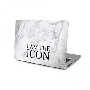  Skin för Macbook 12-tum - I am the icon marmor vit