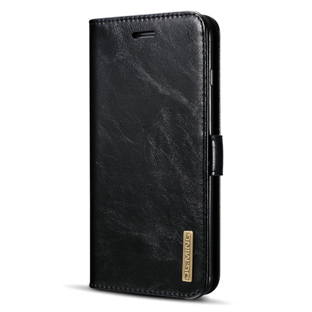 Plånboksfodral med magnetskall äkta läder för iPhone 7/8 Plus - DG.MING