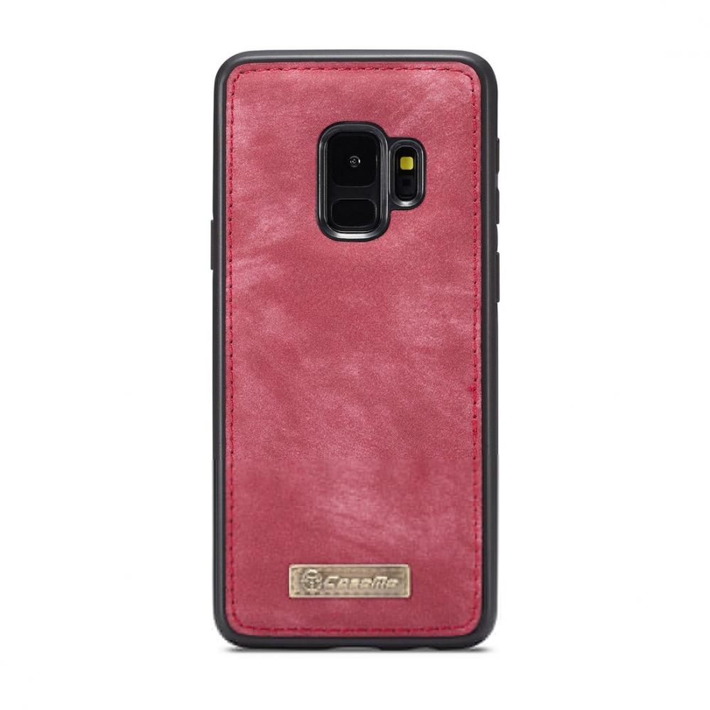Plånboksfodral med magnetskal för Galaxy S9 Röd - CaseMe