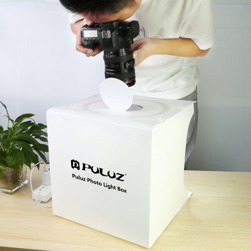  Ljustältbox med lysdiodsslinga 31x31x32cm - Puluz