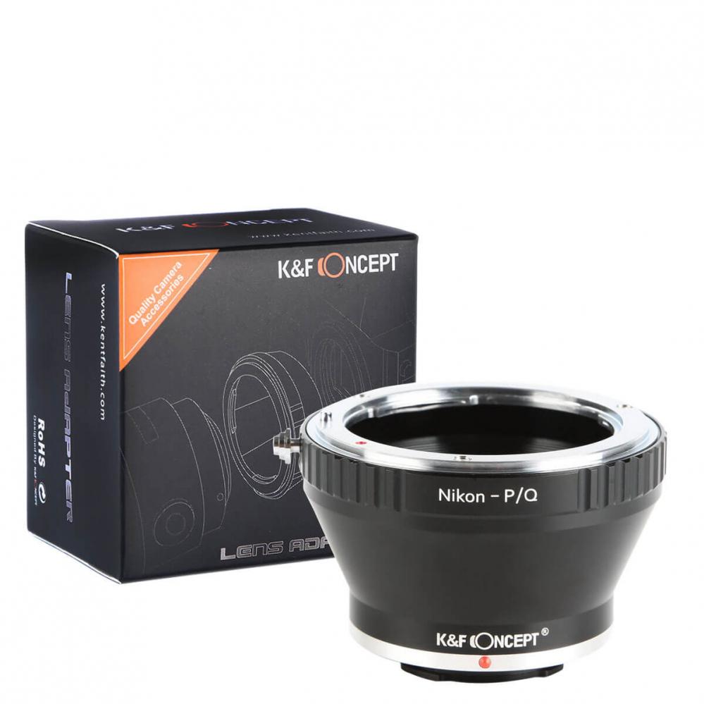  K&F Concept Objektivadapter till Nikon F objektiv fr Pentax Q kamerahus