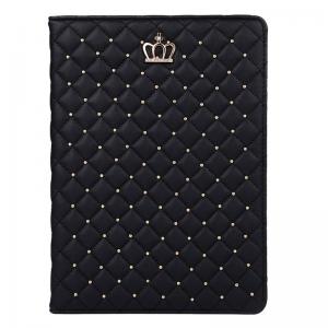  Fodral iPad Air 1/2 iPad 5/6 gen - Guldfärgad krona svart