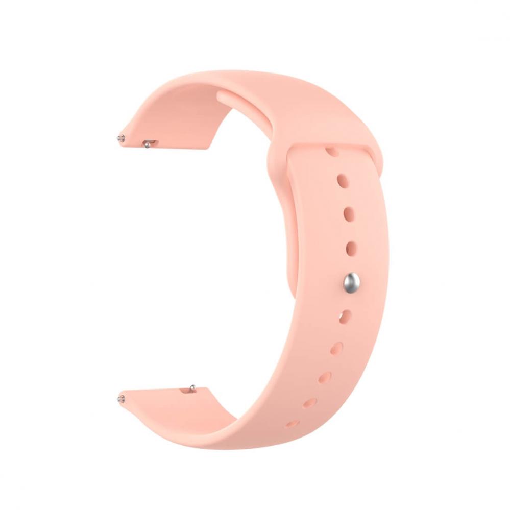 Silikonarmband Rosa för 18mm Watch med stiftspänne 95-160mm