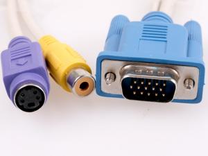  VGA hane - S-Video RCA adapter