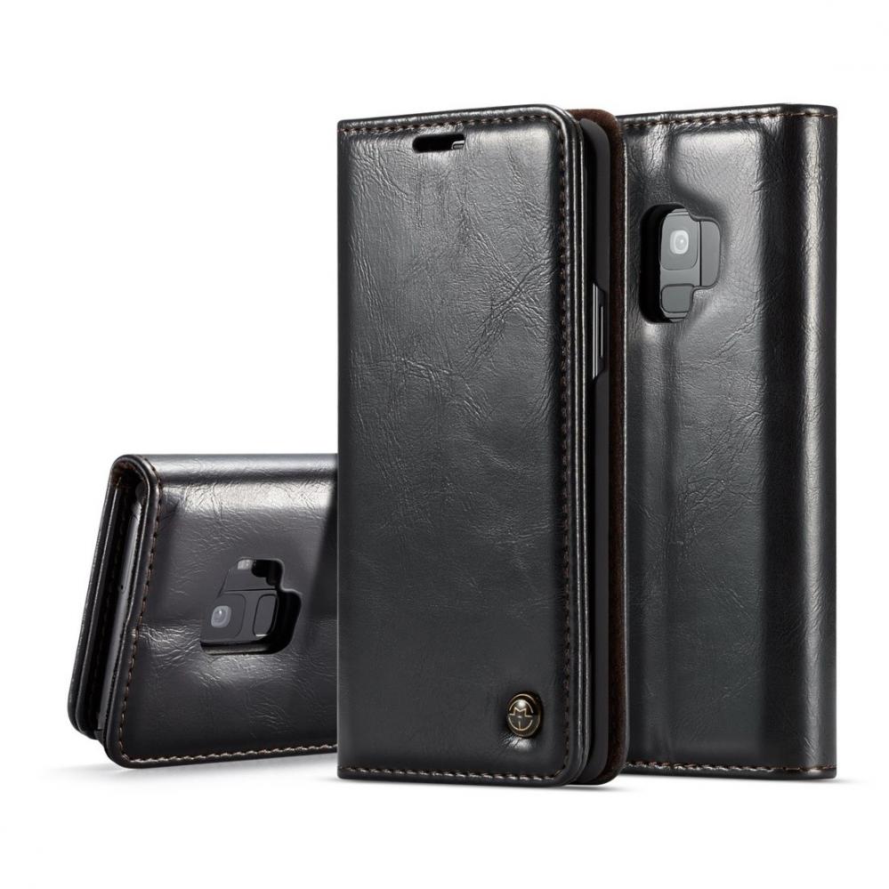 CaseMe Plånboksfodral med kortplats för Galaxy S9 Svart