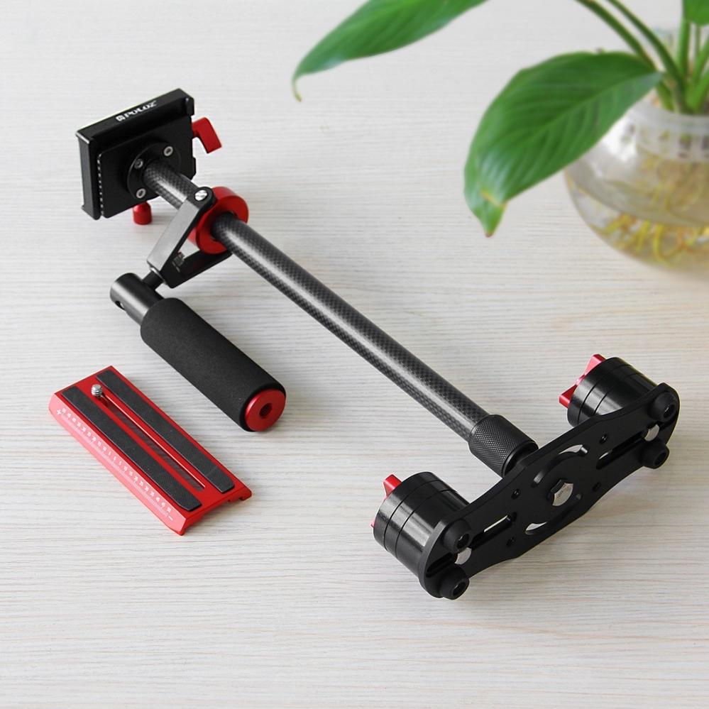 Puluz Handhållen kolfiber stabilisator för DSLR/DV-kameror (38.5-61cm)