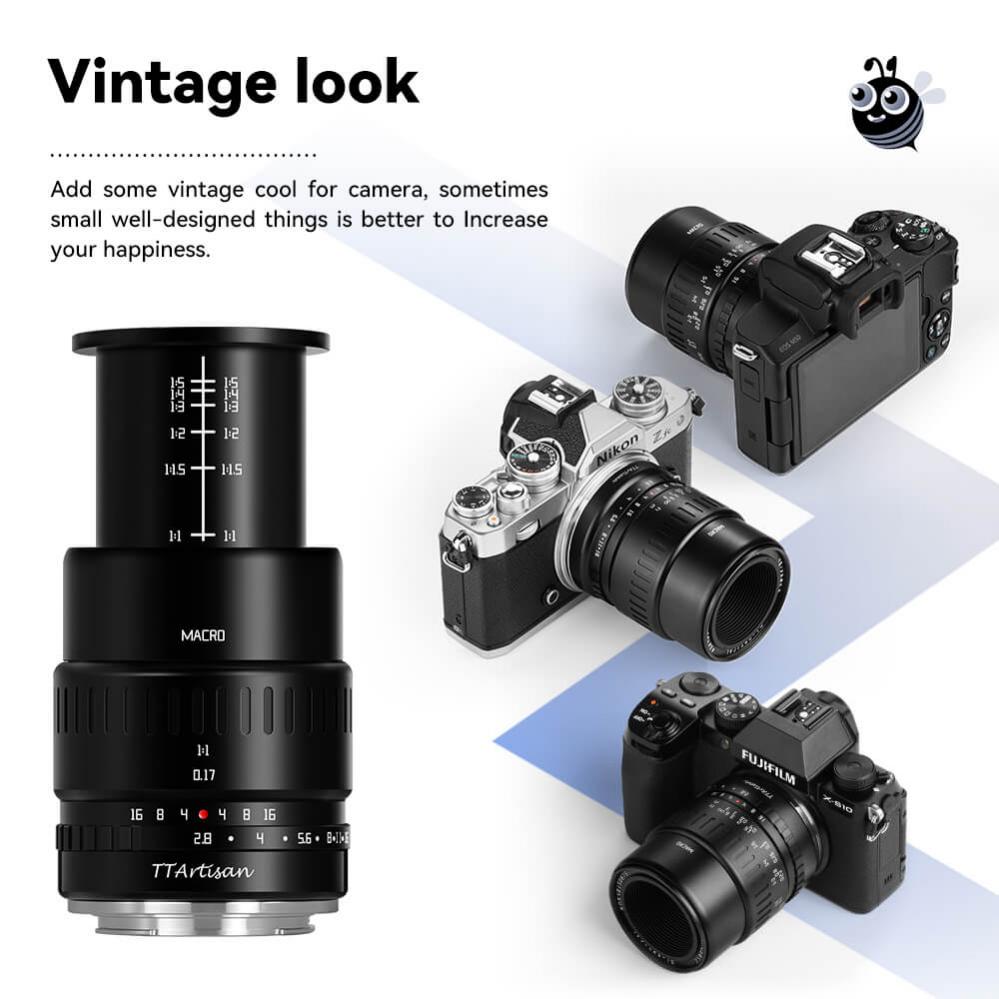TTartisan 40mm f/2.8 Makroobjektiv APS-C för Canon EOS R