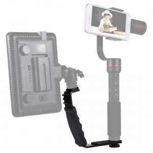  Puluz L-format Handgrepp med tillbehörsfästen för videolampa, DSLR 