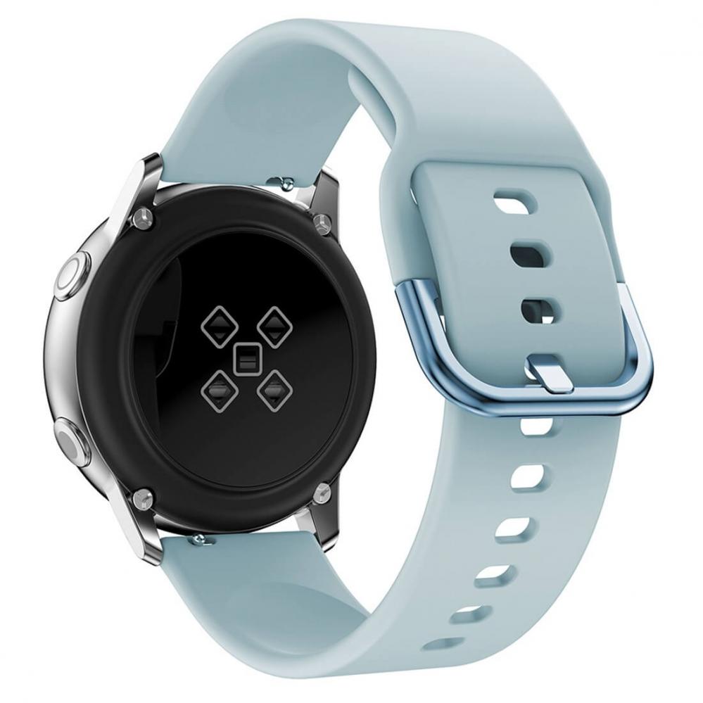  Armband fr Galaxy Watch Active 20mm Ljusbl silikon