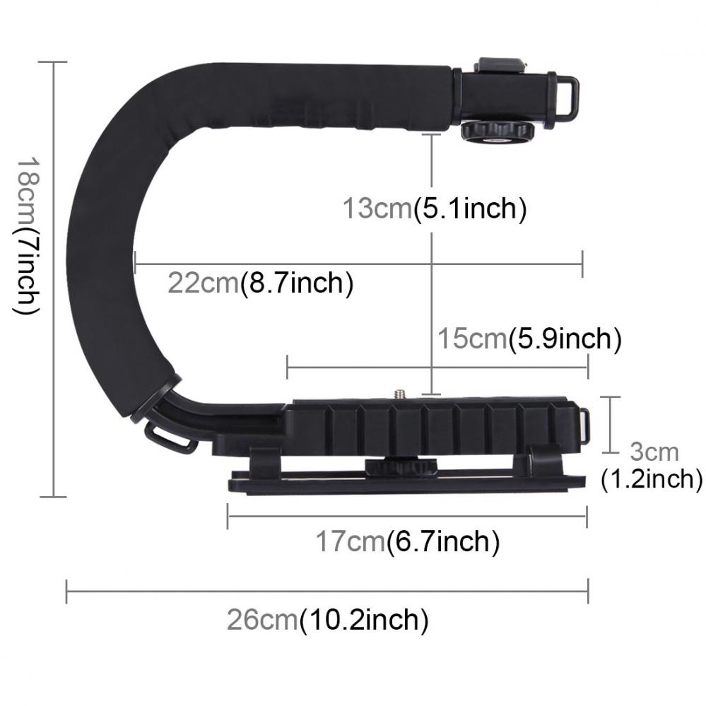 Puluz C/U-formad Kamerastabilisator