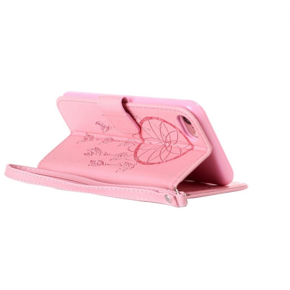  Plånboksfodral för iPhone 7 - Drömfångare Rosa