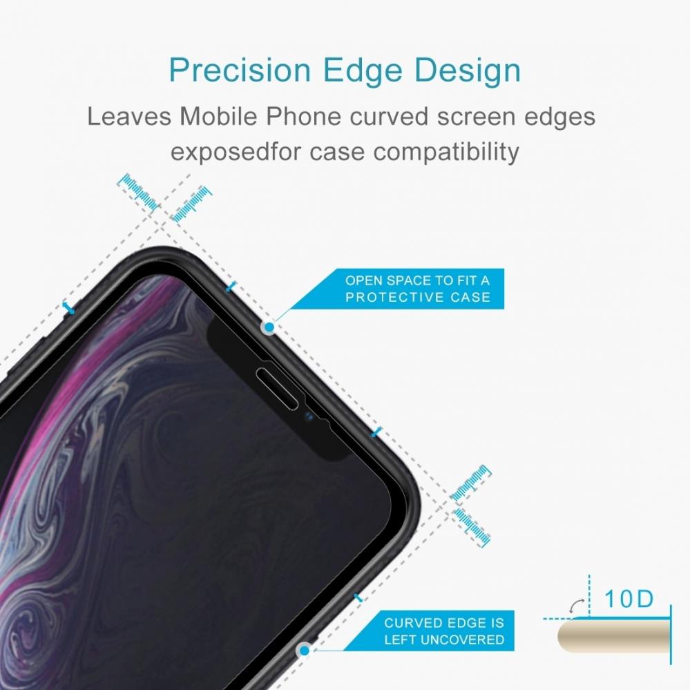 Skärmskydd 9H för iPhone XR med Svart ram