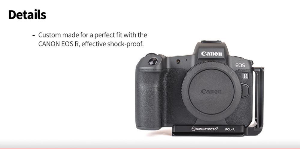 Sunwayfoto L-Bracket för Canon EOS R