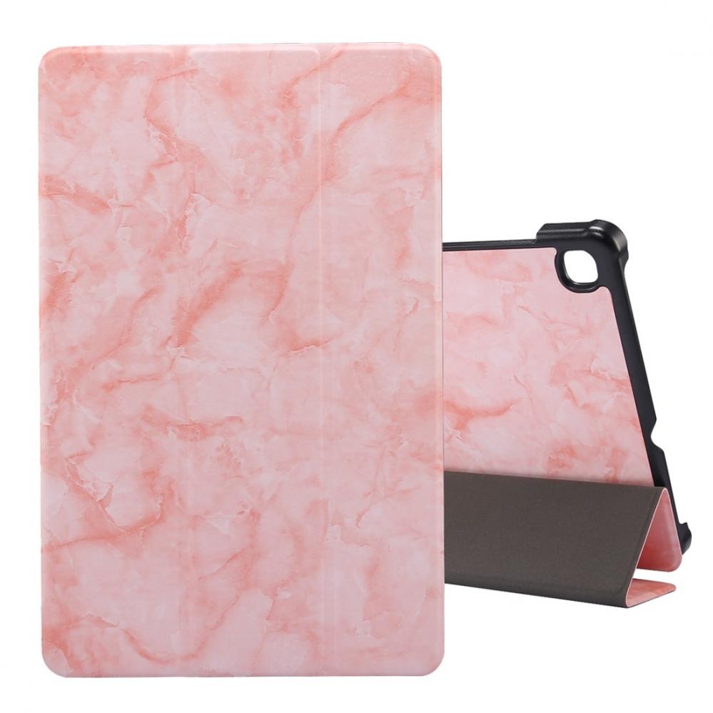 Fodral för Galaxy Tab S6 Lite P610/P615 med rosa marmormönster