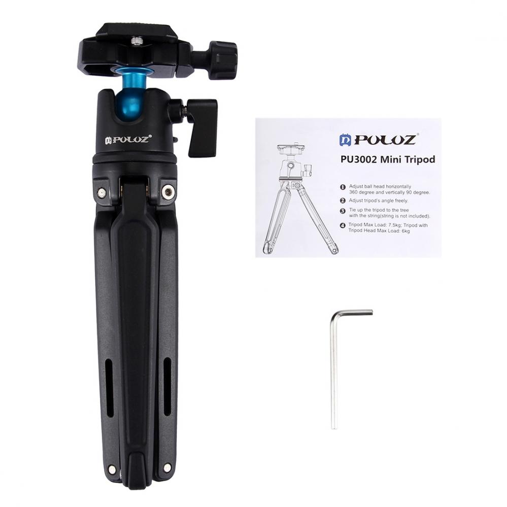 Puluz Mini skrivbordsstativ med kulled 11-21cm