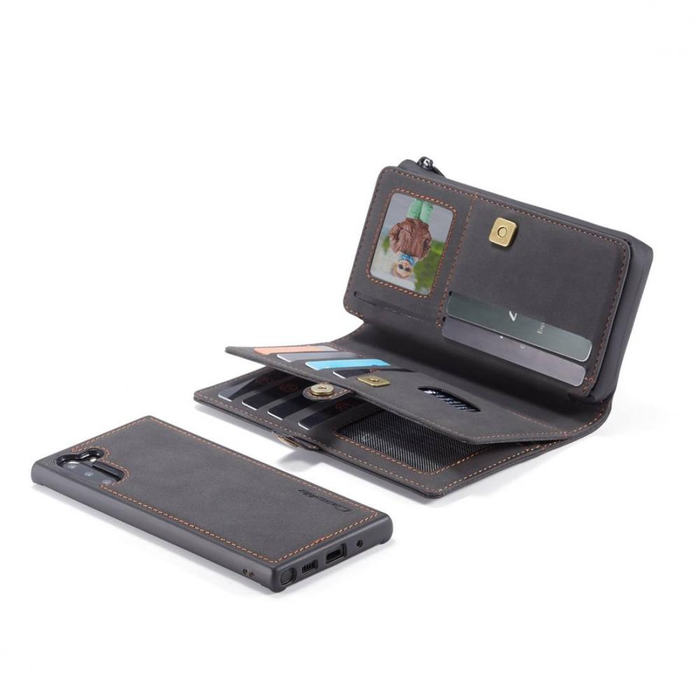  CaseMe Plånboksfodral med magnetskal för Samsung Galaxy Note 10 Svart