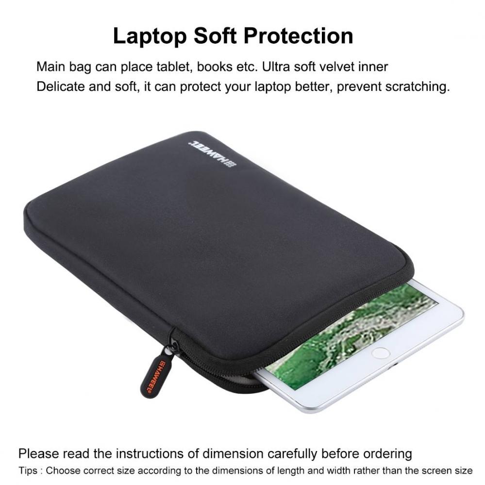 Laptopväska 7.9-tum med dragkedja - Haweel