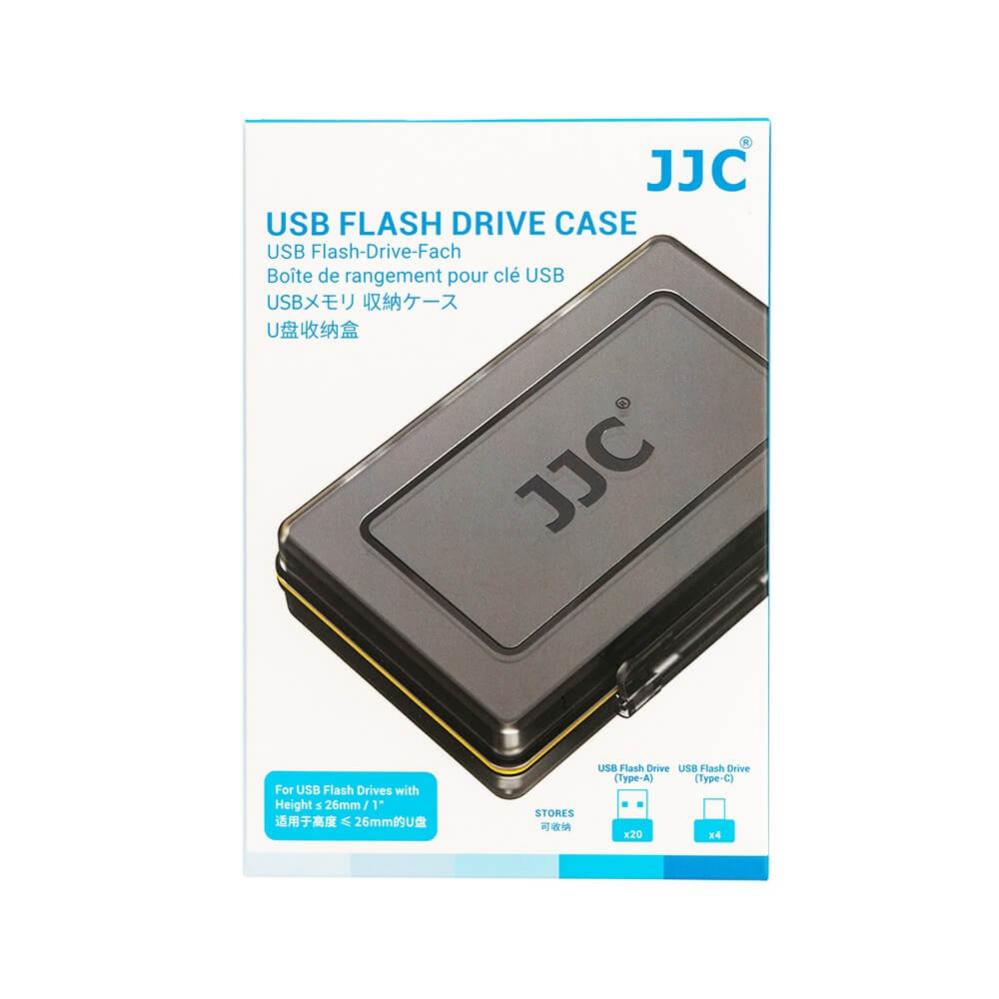 JJC hårt Minneskortsfodral för USB Flash Drive 20x Type-A & 4x Type-C