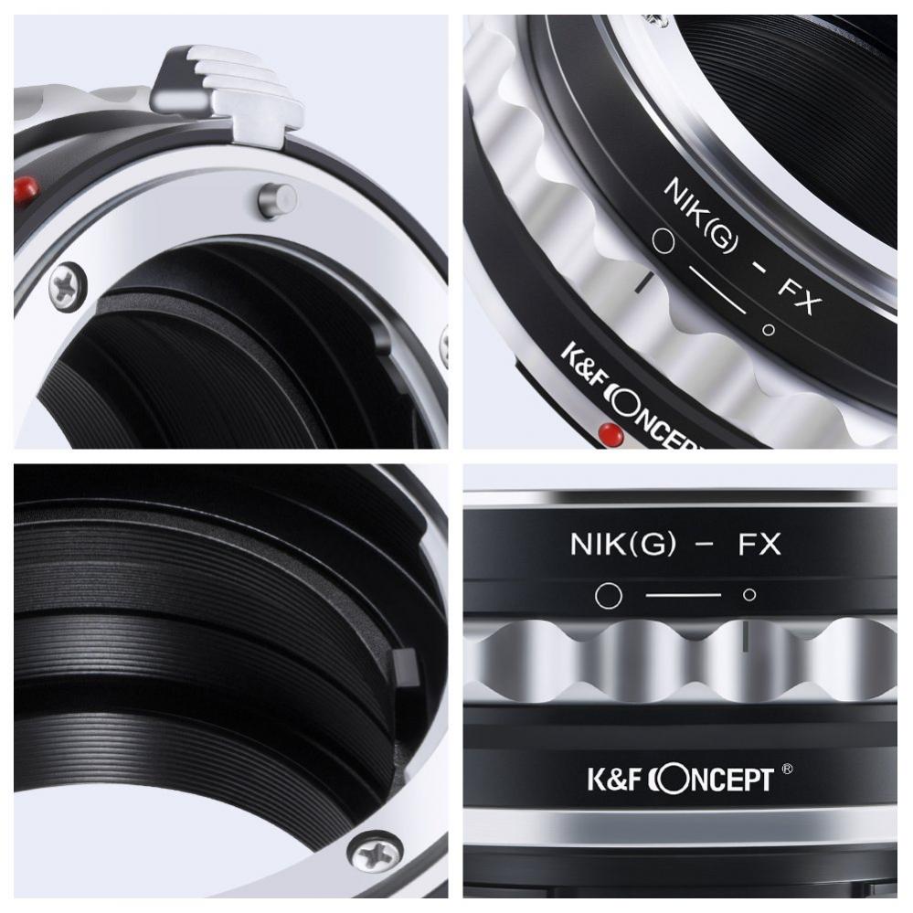 K&F Objektivadapter till Nikon G objektiv för Fujifilm X kamerahus