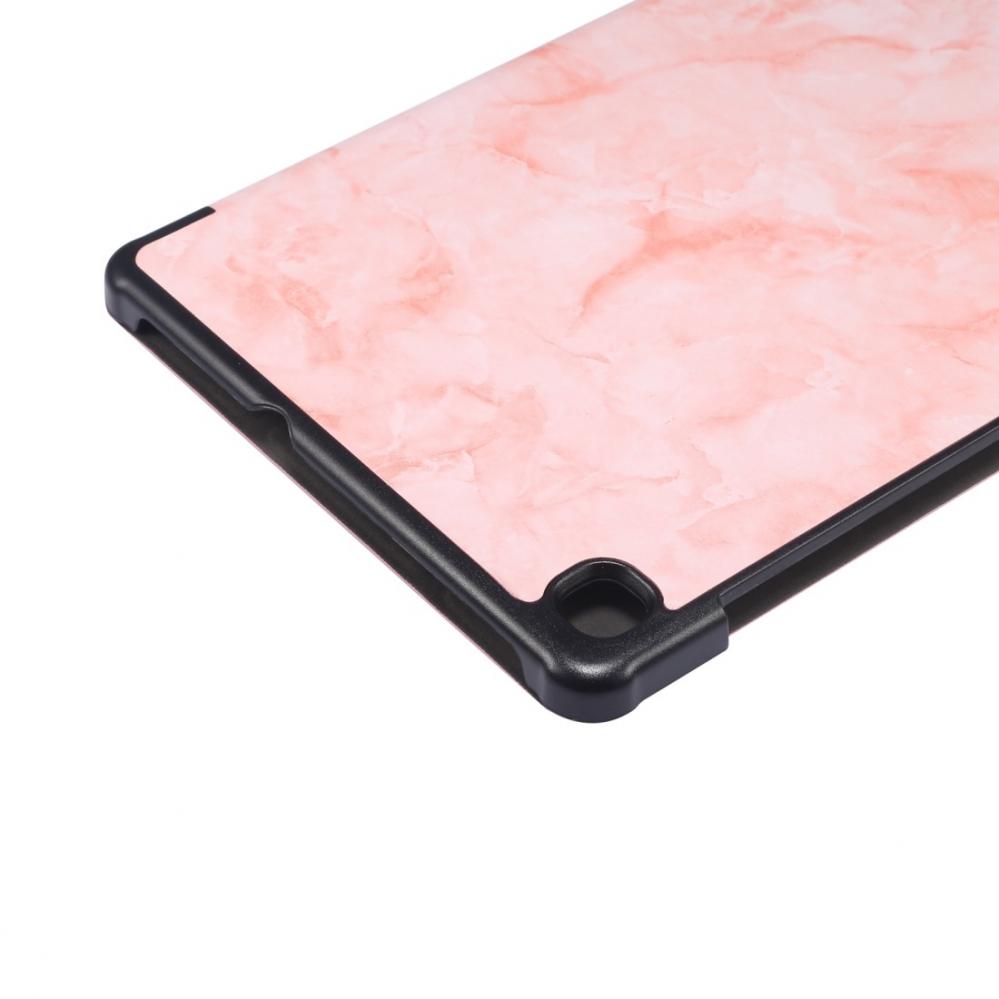  Fodral fr Galaxy Tab S6 Lite P610/P615 med rosa marmormnster