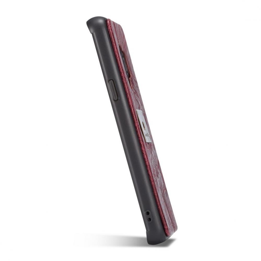  Plnboksfodral, plnbok & magnetskal fr Galaxy S9 (3i1) Vinrd - CaseMe