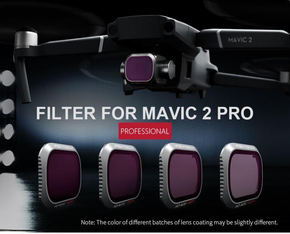  PGYTECH PRO-paket ND fr Mavic 2 Pro: ND8 ND16 ND32 ND64