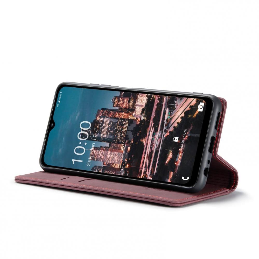  CaseMe Plnboksfodral med kortplats fr Samsung Galaxy A14 5G/4G kaffe