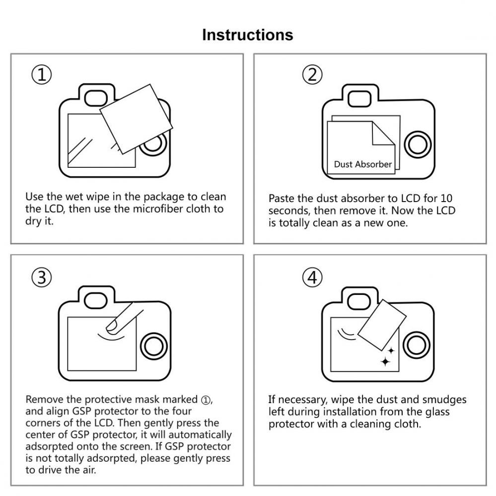 Skärmskydd för Fujifilm X-A3 av härdat glas 9H - Puluz