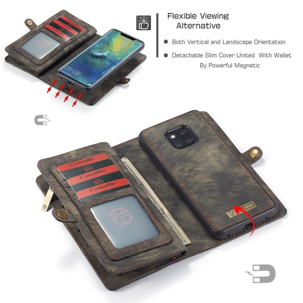Plånboksfodral med magnetskal för Huawei Mate 20 Pro - CaseMe