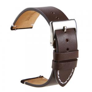  Mörkbrunt läderarmband för 18mm Watch