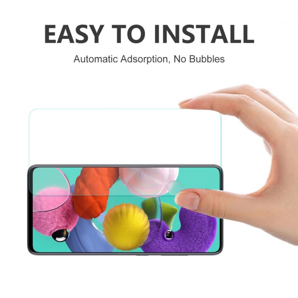 Skärmskydd för Samsung Galaxy A51 av härdat glas