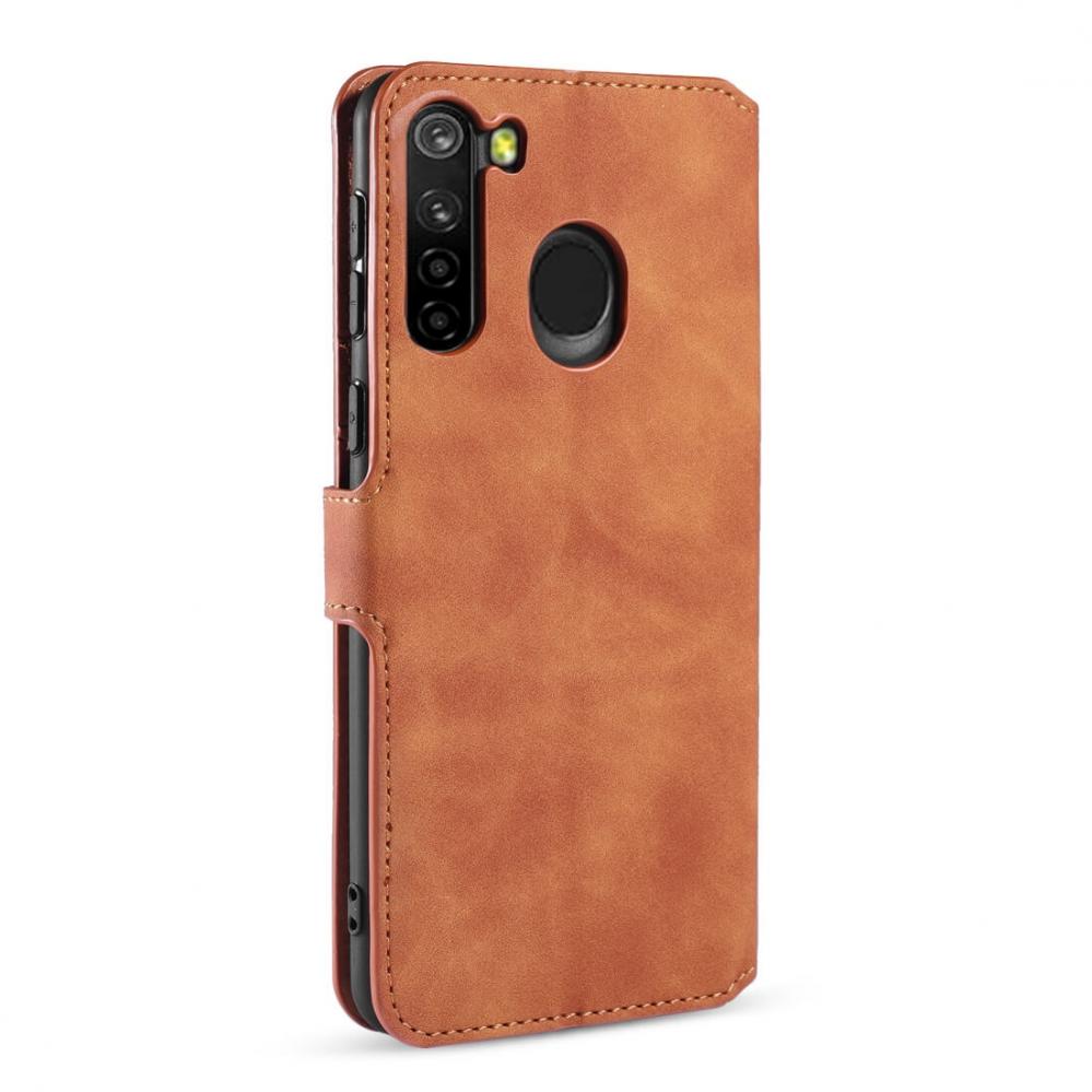 DG.MING Plånboksfodral för Galaxy A21 Brun