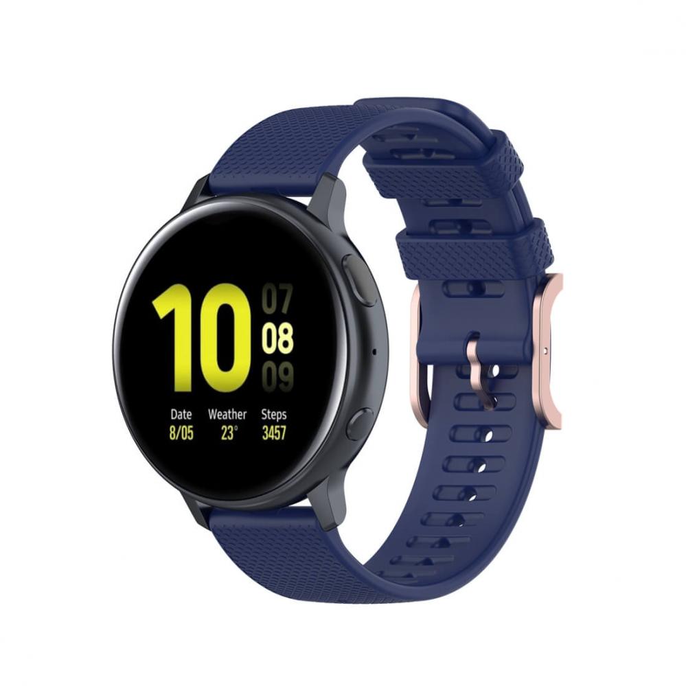  Silikonarmband Bl fr Smartwatch 20mm Universal modell